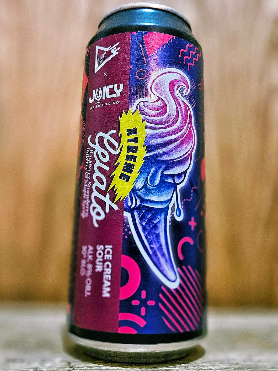 Funky Fluid - Gelato Xtreme Raspberry Strawberry Bilberry and Maple Syrup