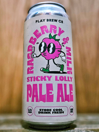 PLAY BREW CO̠ RASPBERRY AND MILK STICKY LOLLY PALE ALE