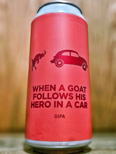 Pomona Island Brew Co. WHEN A GOAT FOLLOWS HIS HERO IN A CAR